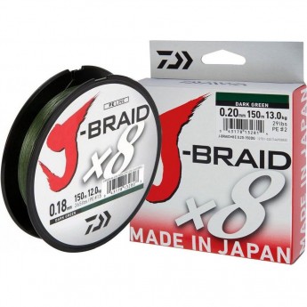 Шнур DAIWA J-Braid X8 0,06мм 150м multicolor