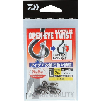 Вертлюжки DAIWA D SWIVEL SS OPEN EYE TWIST L